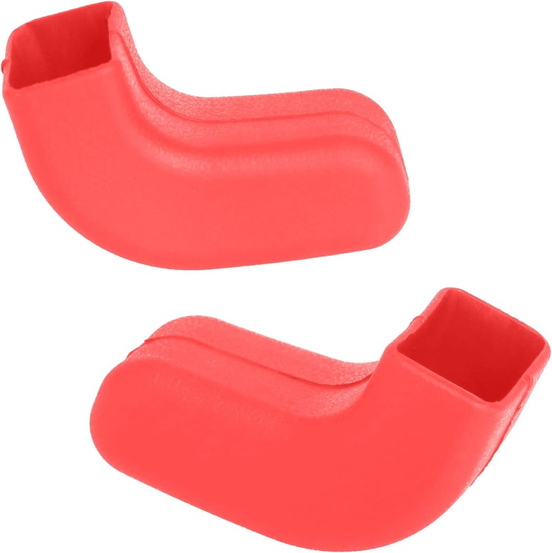 Phamyor Red Factory Bumper Tow Hook Covers Fit for Jeep Wrangler JK JL & Gladiator JT 2007-2023 Front Bumper, Add Cushioned Grip to Tow Strap Recovery, Protect from Scuffs and Scratches, 2Pcs - Image 2